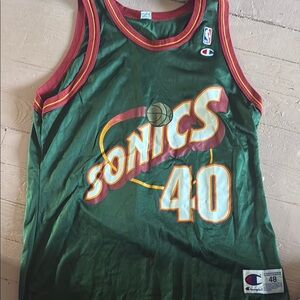 Champion NBA Green and Red Basketball Jersey